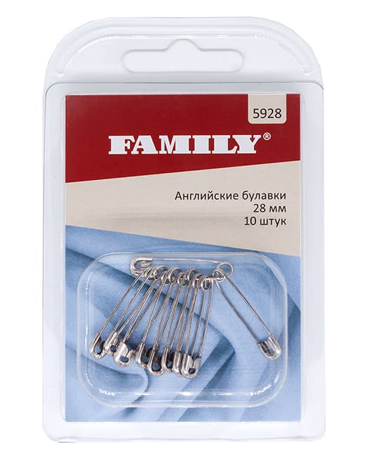 Булавки английские 28мм, 10 шт undefined