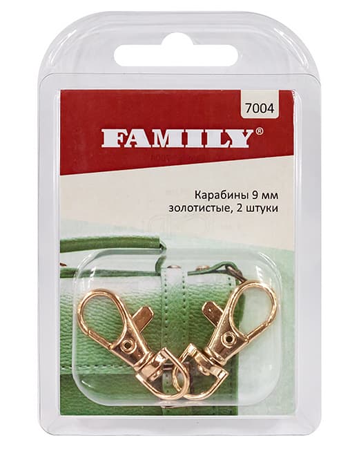 Карабины 9мм, золотистые, 2 шт undefined