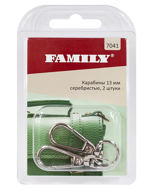 Карабины 13мм, серебристые, 2 шт undefined