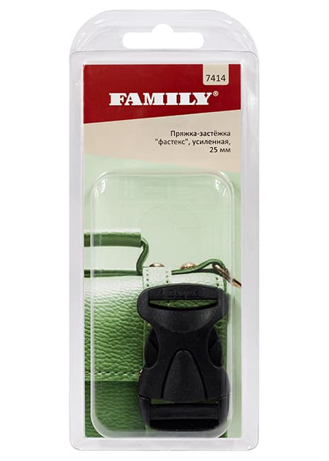 Пряжка-застёжка "фастекс" усиленная 25мм, черная undefined