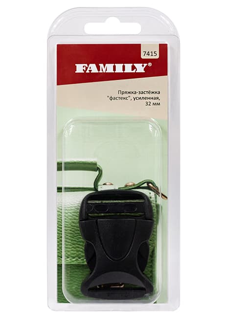 Пряжка-застёжка "фастекс" усиленная 32мм, черная undefined